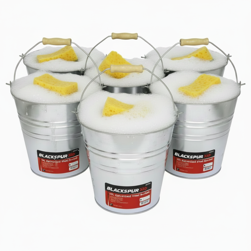 Fixtures Blackspur 10L Galvanised Steel Bucket