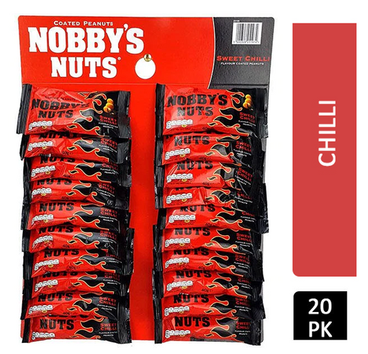Nobby's Nuts Sweet Chilli Peanuts 20 x 40g Carded
