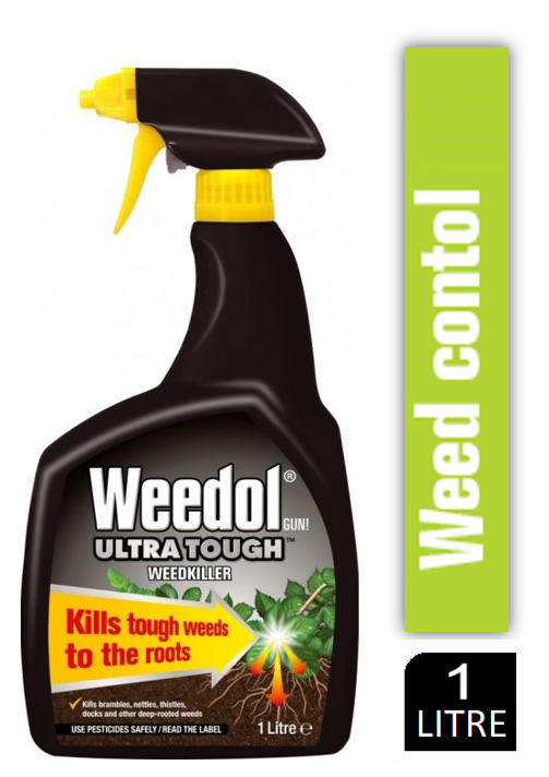 Weed Root Killer Spray Weedkiller Weedol Ultra Tough Fast Acting Trigger Gun 1l Path Patio Garden