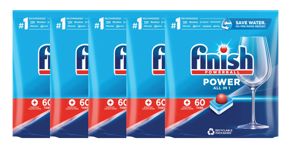 Finish Dishwasher Tablets Original All in 1 Max 60 Tabs 3206592/SINGLE
