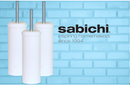 Sabichi Stylish White Ceramic Toilet Brush Set | Easy Clean | Holder & Brush