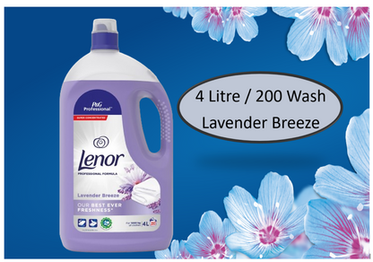 Lenor Fabric Conditioner LAVENDER & LILLY BREEZE  Professional 4L