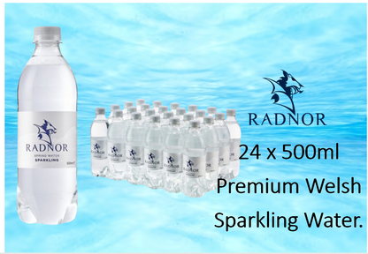 Radnor Hills Spring Sparkling Water 24 x 500ml (Plastic Bottle)