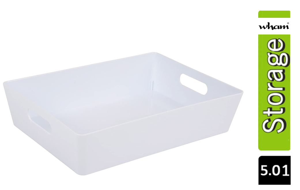 Wham White Rectangular Studio Basket 5.01 6L