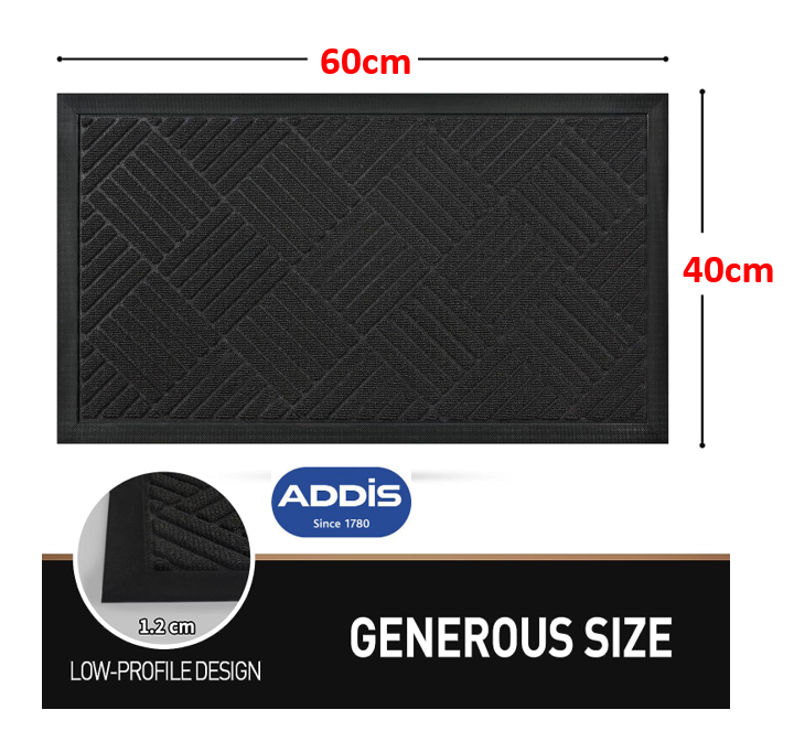 Addis Thirsk Door Mat Indoor and Outdoor, 40 x 60 cm