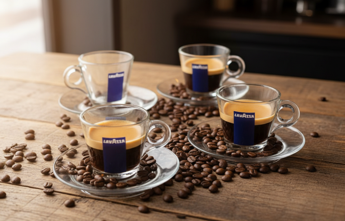 Lavazza Trasparenza Espresso Cup & Saucer Set (2 Pack)