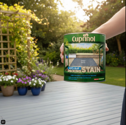 Cuprinol Anti Slip Decking Stain Silver Birch 2.5 Litre