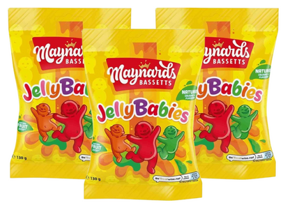 Maynard Bassetts Jelly Babies Sweets Bag 165g | 3 x 130g Bundle