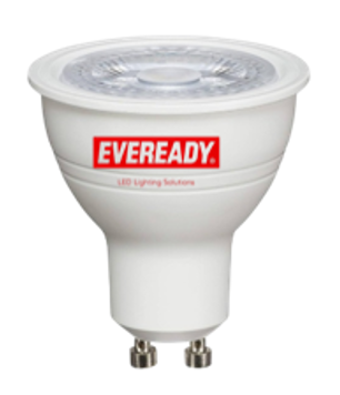 Eveready 4.7w GU10 6500k LED Bulb - Daylight 10,000 Hour Bulbs.