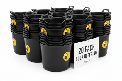 Xtrade Black Flexible Tub 42 Litre For Building Mixing Carrying Storage