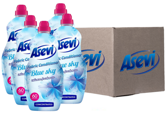 Asevi Fabric Conditioner & Softener Concentrate, 1380ML, 60W, BLUE SKY