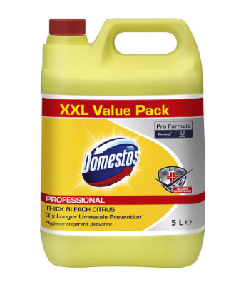 Domestos Professional Citrus Thick Bleach 5 Litre