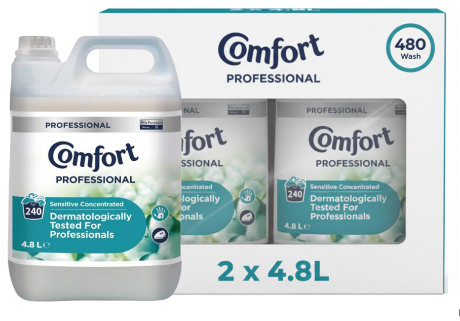 Comfort Professional Sensitive Fabric Softener Concentrated 4.8 Litre 240W