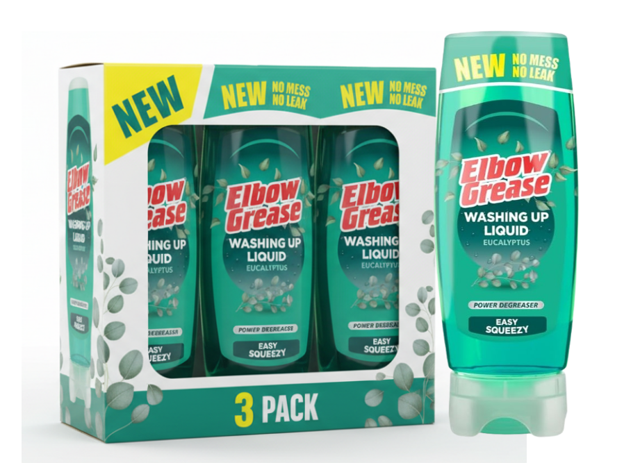 Elbow Grease Stand Up Washing Up Liquid | Eucalyptus | 1 x 450ml