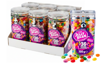 The Jelly Bean Factory, Jelly Beans | Mixed 36 Flavours | 1 x 700g Jar