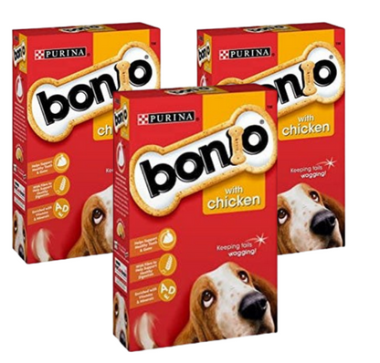 Bonio Dog Treats Chicken Biscuits 3 x 650g