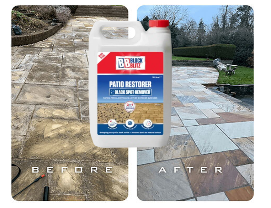 Block Blitz Ready To Use Patio Cleaner & Black Spot Remover 5L