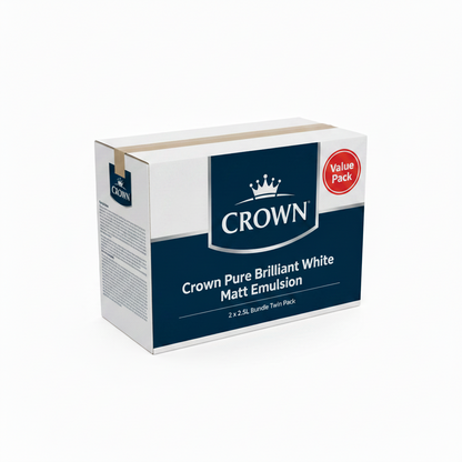 Crown Pure Brilliant White Matt Emulsion 2.5 Litre