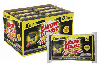 Elbow Grease Heavy Duty Scourer Sponge 2 Pack