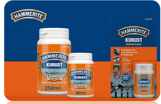 Hammerite Kurust Rust Killer Restores Rusty Metal One Coat Treatment 250ml