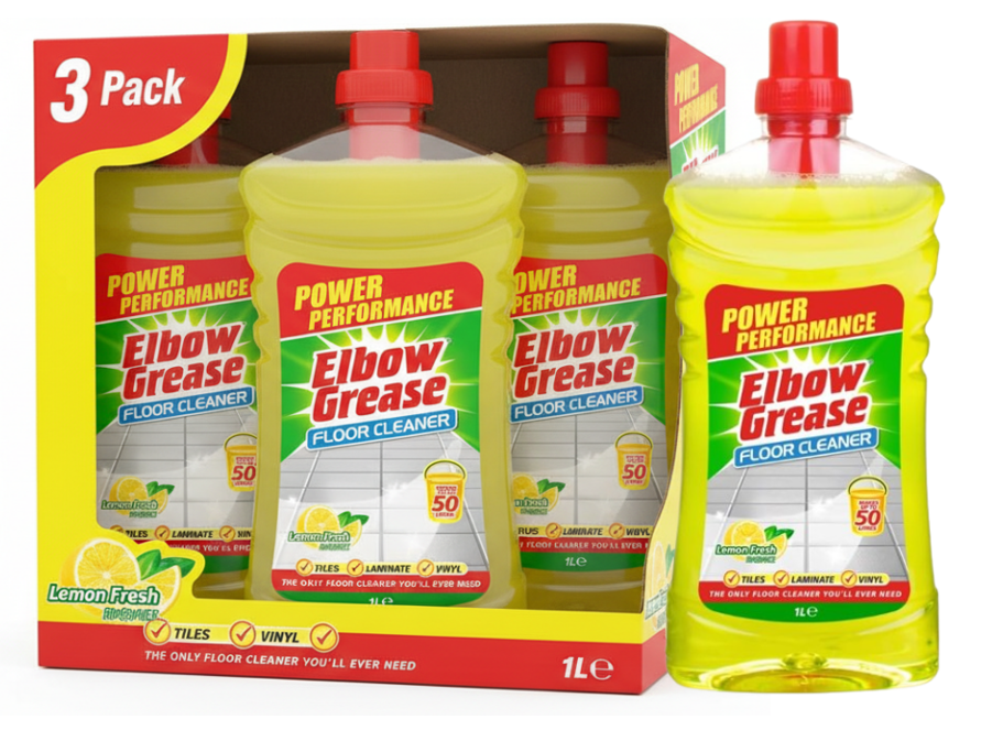 Elbow Grease Concentrated Floor Cleaner | Wood and Laminate | Lemon |  1 x 1L