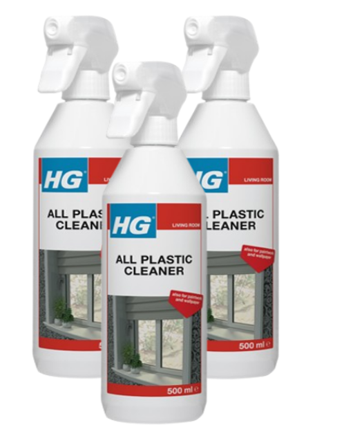 HG All Plastic Cleaner, Multi-Use Interior Cleaning Formula for UPVC 500ml