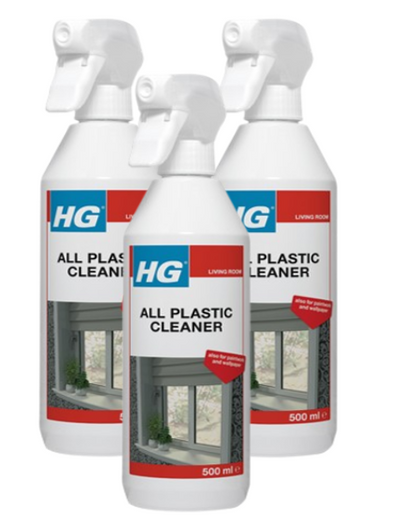 HG All Plastic Cleaner, Multi-Use Interior Cleaning Formula for UPVC 500ml