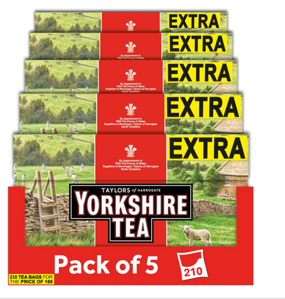 Yorkshire Tea Bags 160's & 50 FREE {210's}