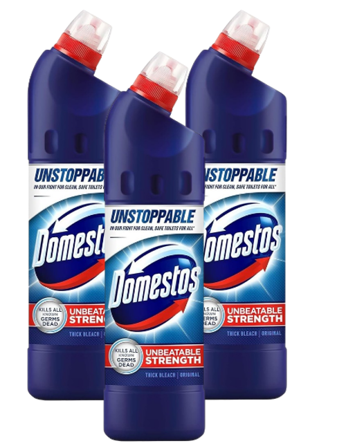 Domestos Thick Extended Formula Bleach | 3x 750ml