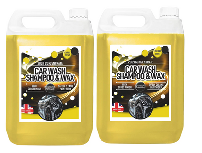 Flow Car Wash & Wax Shampoo Concentrate | Cherry Scented | With Carnauba Wax | 1 x 2.5L