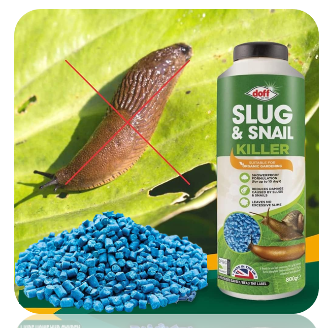 Doff Organic Slug & Snail Killer 800g Ferric Phosphate + 15% Free