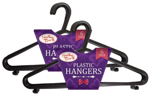 Plastic Full Size Clothes Hangers | 12 Hanger Bundle.