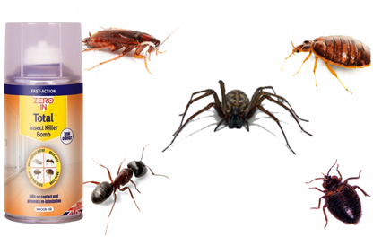 Zero-In Total Insect Killer Bomb 150ml One Shot | Insects & their Eggs