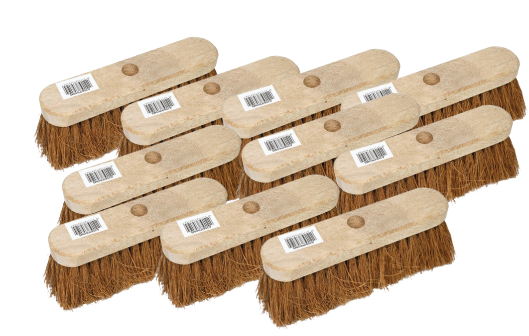 Castledale 10" 250mm  | Coco Bristle Brush Head|  CD3001 | 10 Pack