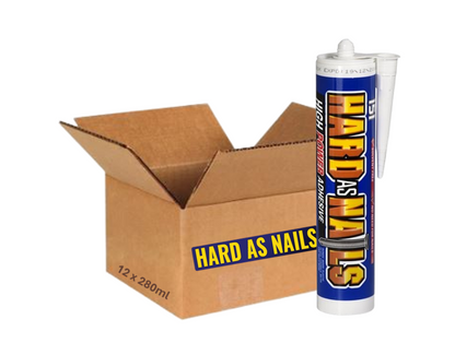 Hard as Nails High Power Adhesive 3x280ml Tubes | Solvent Free | Wood Metal Glass