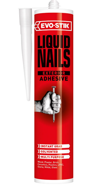 Evo-Stik Liquid Nails Grab Adhesive | Interior or Exterior Use |Colour: White, 290ml