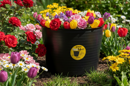 Xtrade Black Flexible Tub 42 Litre For Building Mixing Carrying Storage