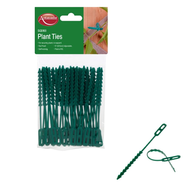 Ambassador Adjustable Plant Ties 12.5cm Pack 50's - UK BUSINESS SUPPLIES