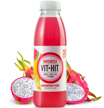 VIT HIT Immunitea, Dragonfruit & Yuzo 12 x 500ml