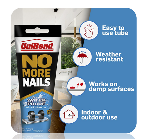 Unibond No More Nails Waterproof Adhesive Tube 340g
