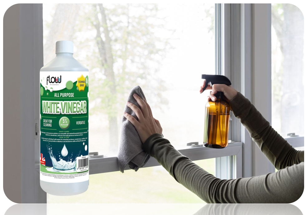 Flow Foodgrade White Vinegar Cleaner Limescale Remover Weed Killer 1 litre
