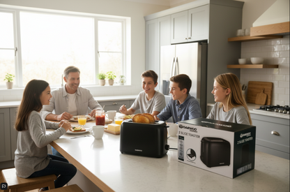 Daewoo Essentials 2 Slice Toaster |  Black | 700W
