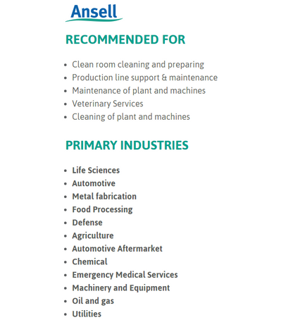 Ansell Microgard 2000 EN14126 Disposable Coverall {All Sizes}