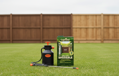Cuprinol One Coat Sprayable Fence Treatment 5 Litre, Autumn Brown