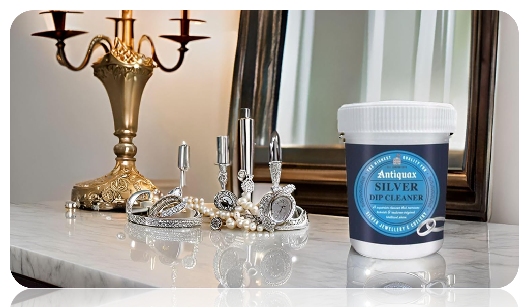 Antiquax Silver Dip Cleaner 250ml | Tarnish Remover for Jewellery & Cutlery