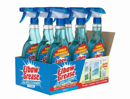 Elbow Grease Glass Cleaner With Vinegar | For Windows And Mirrors | 1 x  500ml