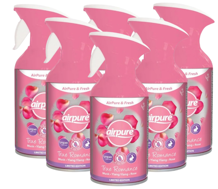 Airpure True Romance Airpure & Fresh Trigger Air Freshener Spray - 250ml