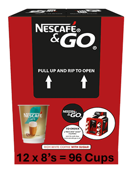 Nescafe &Go! Gold Latte 8 x 12oz Cups