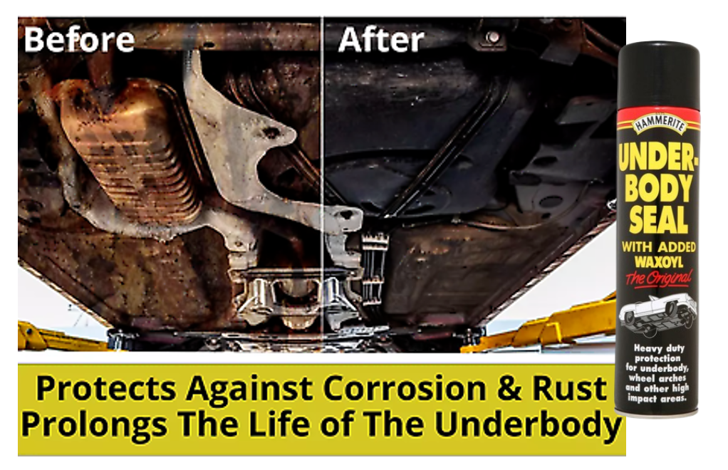 Hammerite Underbody Seal With Waxoyl 600ml Black