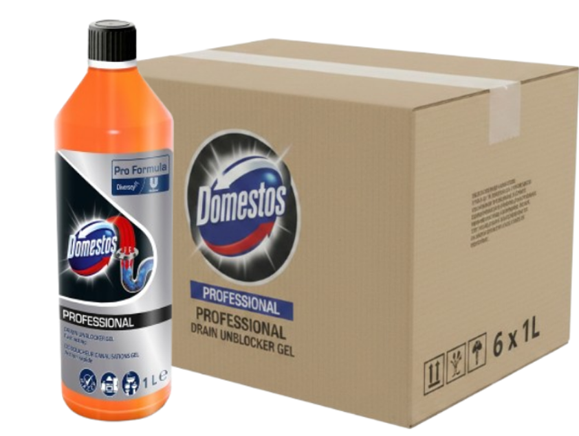 Domestos Diversey Professional Drain Unblocker Gel Fresh 1L